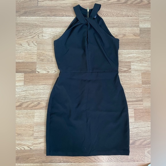 Black Twist Halter Dress - Picture 5 of 9